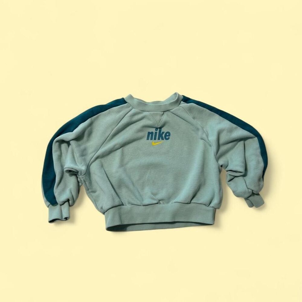 Nike Blue and Green Sweatshirt